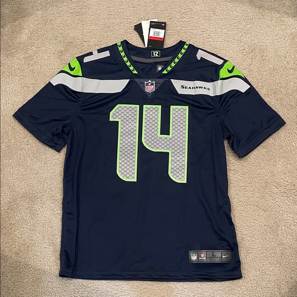 DK Metcalf Seattle Seahawks Nike Vapor Limited Jersey men size L NWT